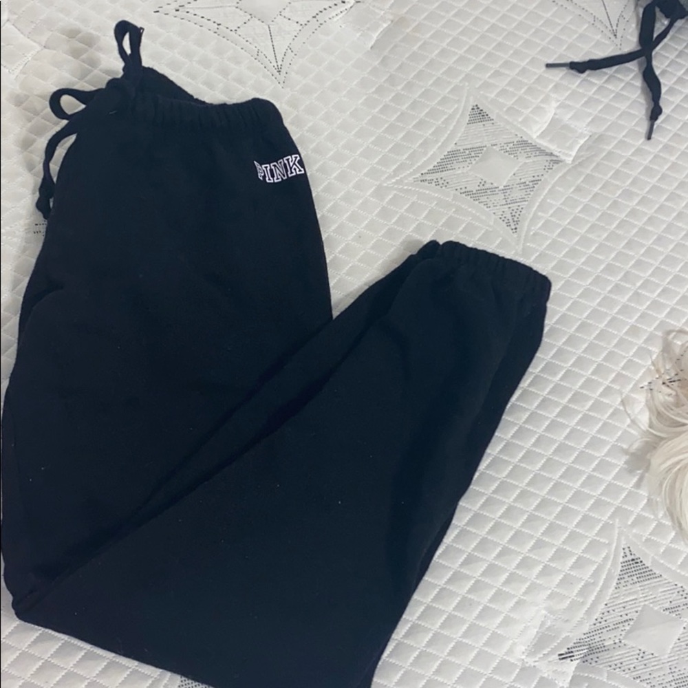 black PINK Victoria’s Secret joggers